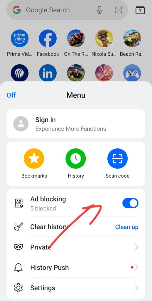 Ad blocking